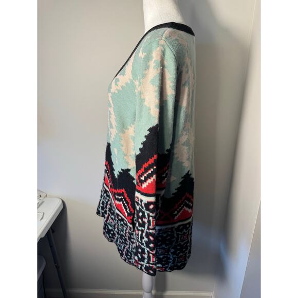 Anthropologie Aldomartins Alpine Cardigan Wool Alpaca Medium - Picture 4 of 7